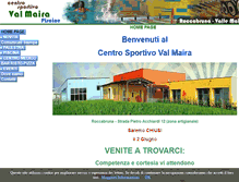 Tablet Screenshot of centrosportivovalmaira.it